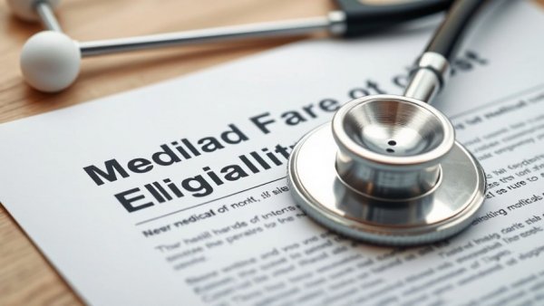 Medicaid eligibility review document with stethoscope.