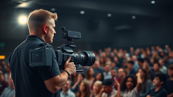 OpenAI Engine Cinema presentation with presenter and audience.