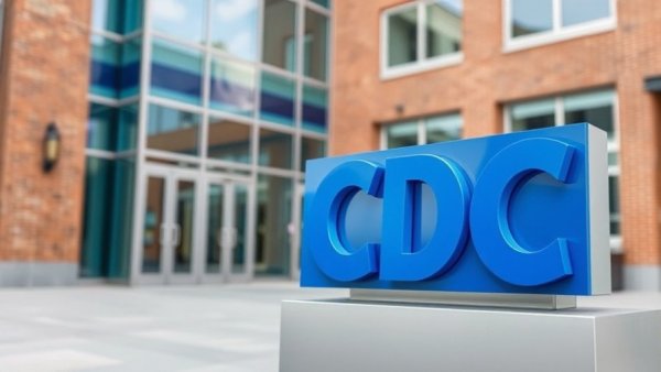 CDC building sign pauses lab testing, outdoor setting