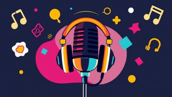 Stylized podcast illustration with digital symbols discussing weight loss medication and ACA premium pressures