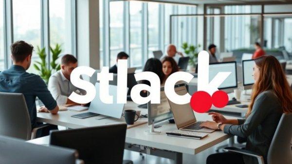 Modern office with Slack CRM and AI Hub