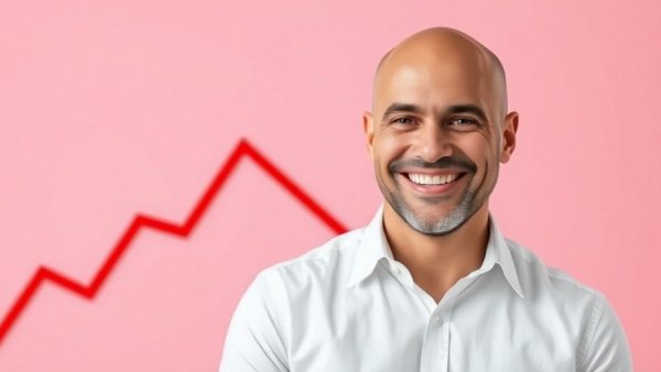 Confident businessman overcoming real estate slump challenges.