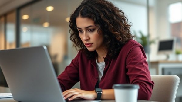 Focused woman in modern office, reducing enterprise IT friction.