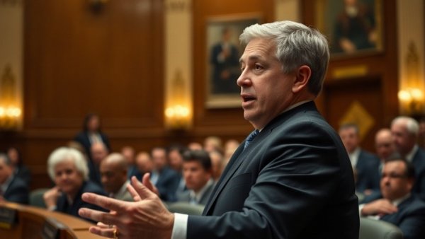 Politician discussing tax shelters for the ultra-rich during a hearing.