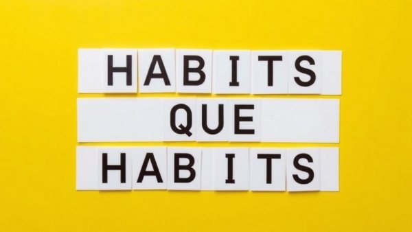 Inspirational quote about habits for LinkedIn habits for daily growth.