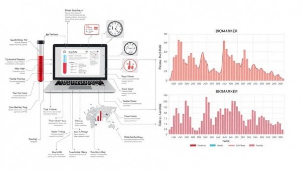 Diagram of blood markers for early cancer detection.