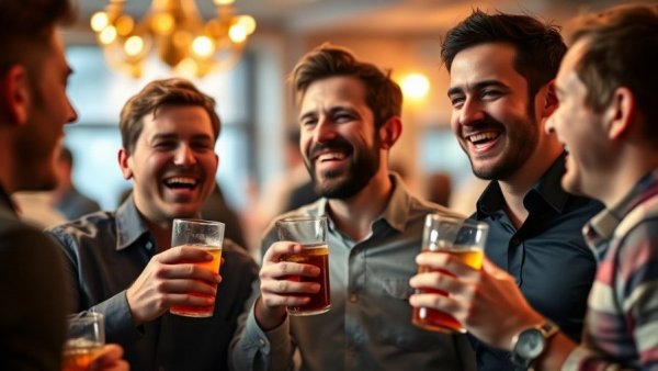 Friends at an Austin event enjoying drinks, things to do in Austin this weekend.