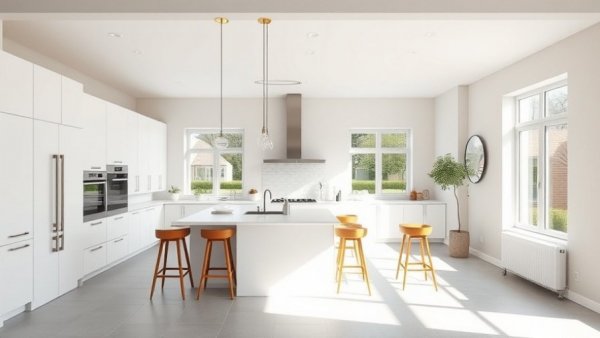 1970s home renovation kitchen with modern design.