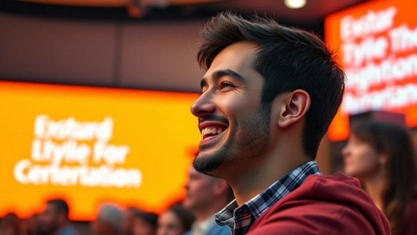 Introduction to GStack presentation with smiling speaker, vibrant background.