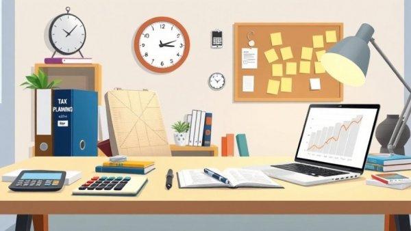 Modern desk setup for best accounting software for freelancers.