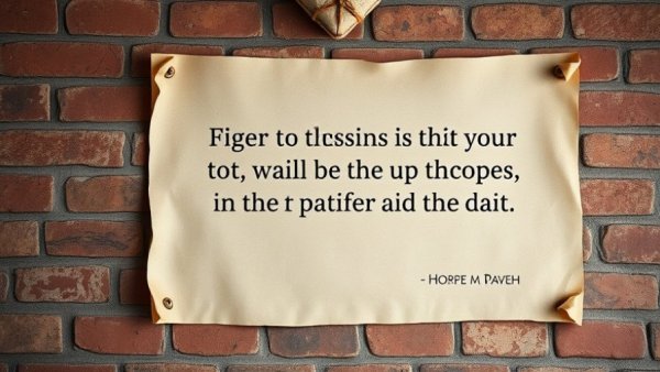 Motivational quote on parchment against brick wall, AI Prompts for Team Independence