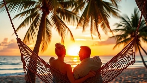Couple in hammock watching a sunset aligning personal and corporate values