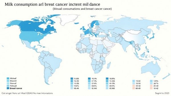 Global maps of milk consumption and breast cancer rates.