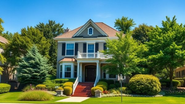 Elegant house surrounded by greenery, highlighting why houses are so expensive.