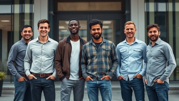 Group of professional men symbolizing AI deployment in enterprises.