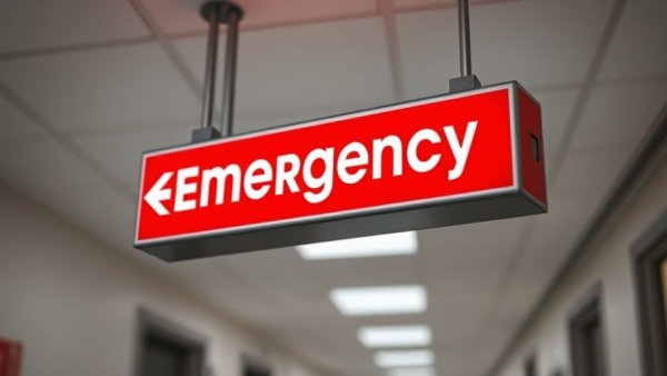 Hospital emergency sign illustrating cyberattack impact on health systems.