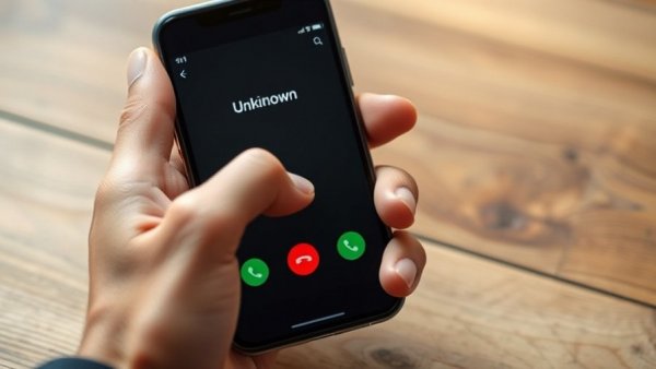Smartphone showing a call from an unknown number, highlighting business phone number mistakes.