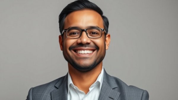 Confident business professional discussing AI leadership challenges.
