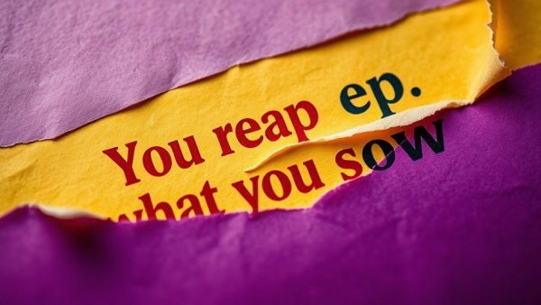 LinkedIn Advice Sessions: Torn paper reveals 'You reap what you sow' in bold text.