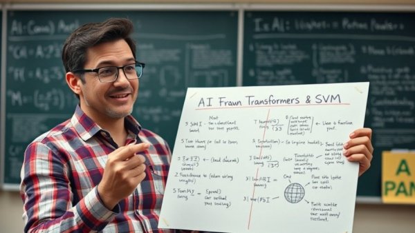 Educational presentation on AI with handwritten notes, focusing on slow learning in the AI era.