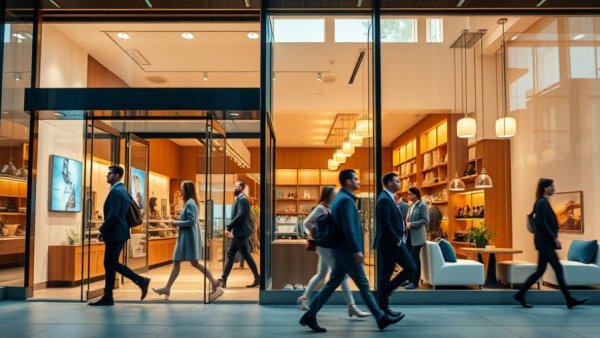 Modern storefronts and interior design for best online franchise businesses to invest in.