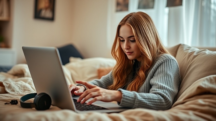 Young woman shopping for innovative products on Amazon Launchpad, promoting e-commerce growth.