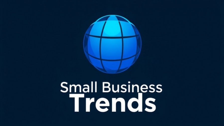 Elegant logo of 'Small Business Trends' showcasing technology in business operations.