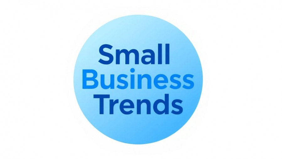 Minimalistic logo design for Small Business Trends with real-time data management focus.