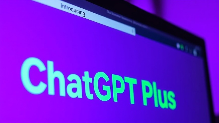 Close-up of ChatGPT Plus on a computer screen, showcasing AI writing assistant features.