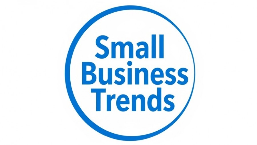 Stylish logo for Small Business Trends showcasing bold blue text, symbolizing AI tools for small business.