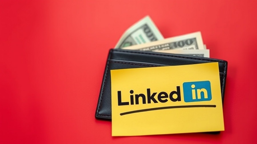 Cinematic photo of 'LinkedIn' sticky note, wallet with cash, showcasing professional networking strategies.