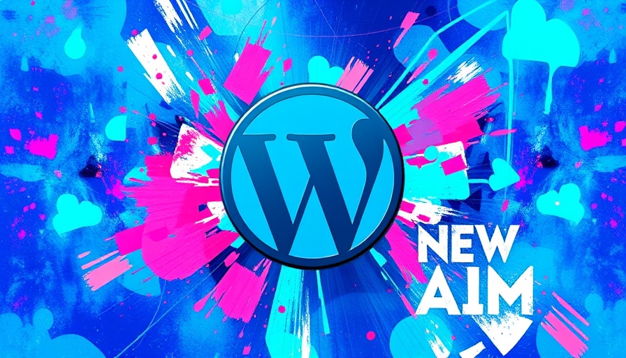 Vibrant abstract WordPress logo for AI team formation concept.