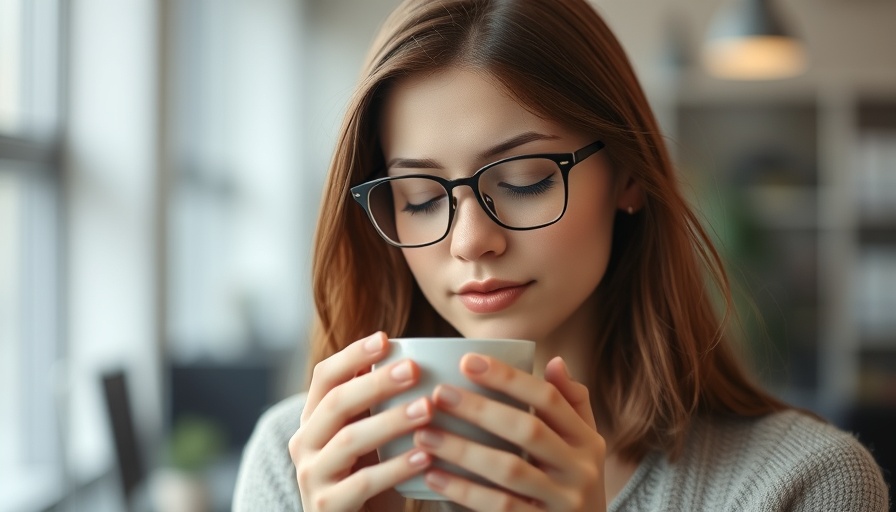 Serene woman enjoying tea, emphasizing tea and cardiovascular health.