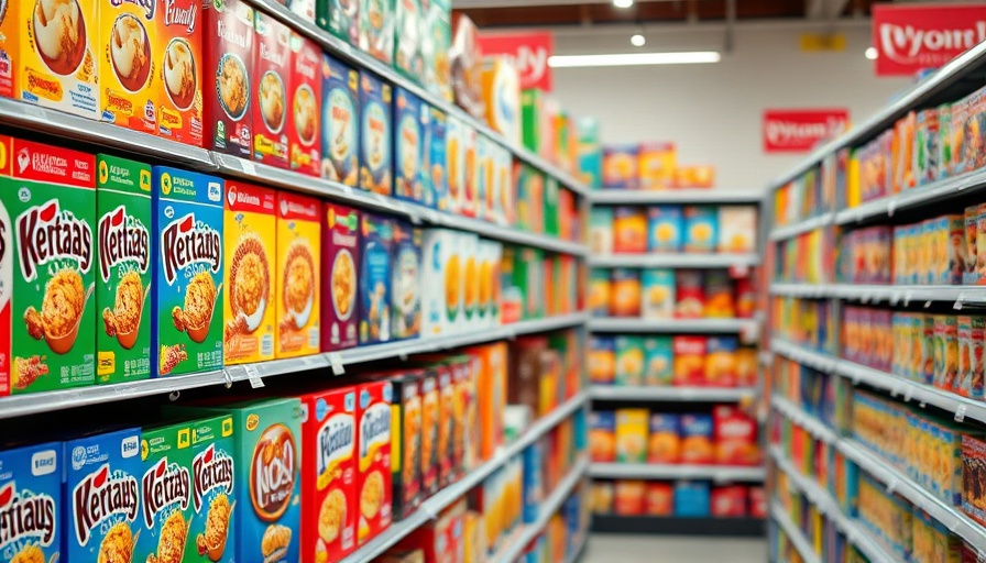 Assorted cereal boxes on shelves highlighting bioengineered ingredients health risks.