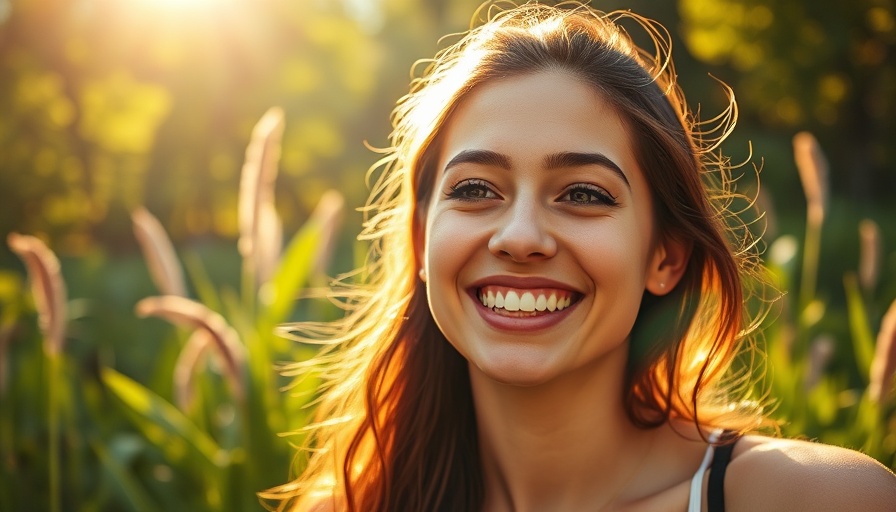 Radiant woman enjoying sunlight, natural sunburn treatments.
