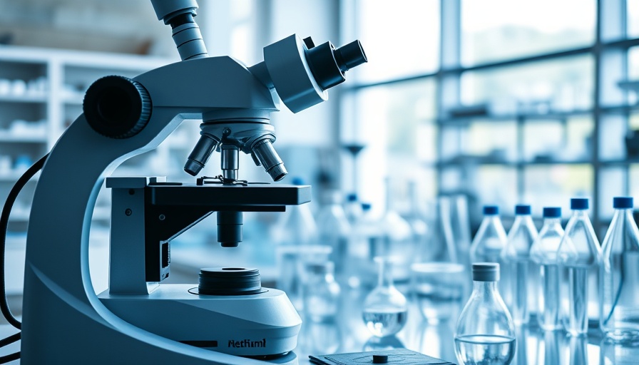 Modern laboratory microscope representing emerging science on fluoride.
