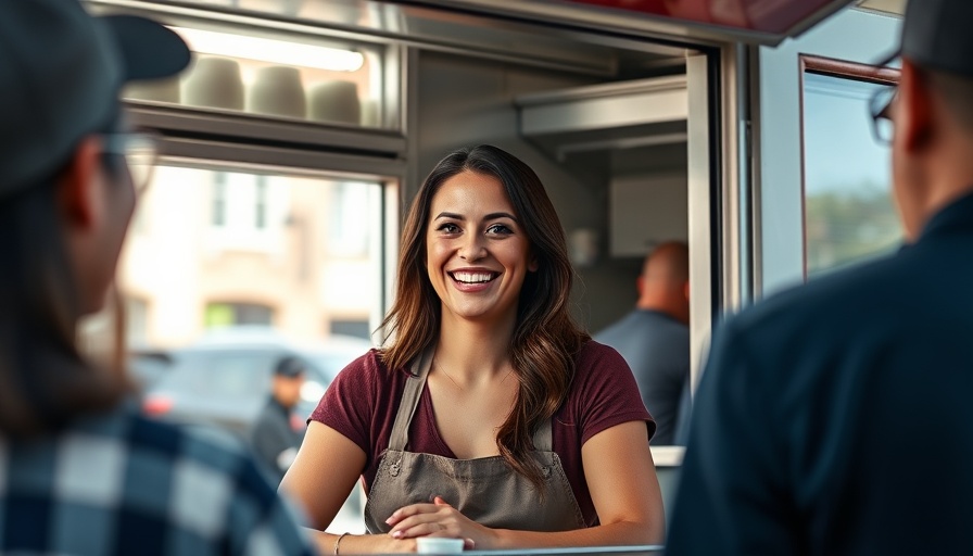 Exit readiness for business owners concept with smiling food truck owner.