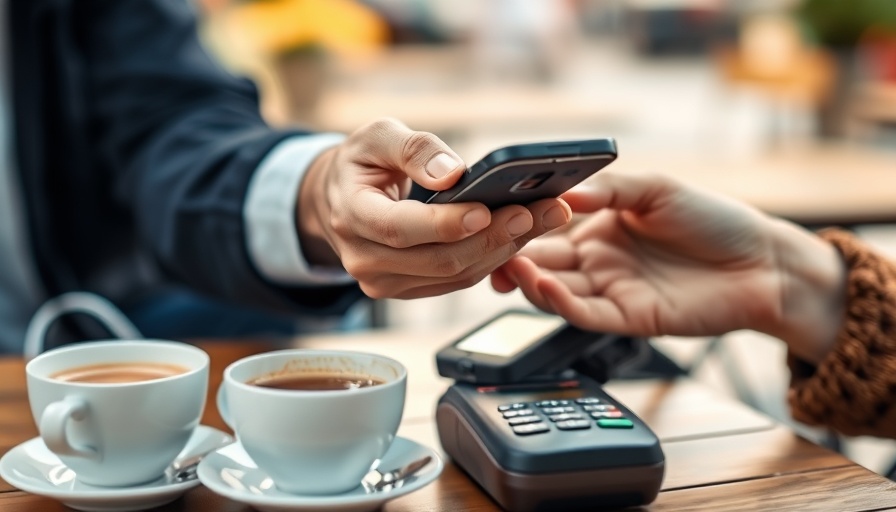 Digital payment in cafe, showcasing restaurant tech strategies.