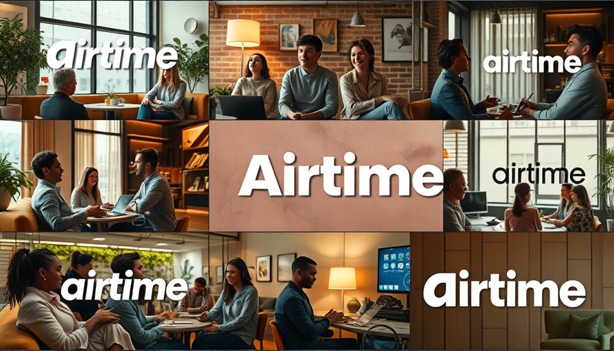 Airtime branding with diverse people in modern settings, Airtime layoffs