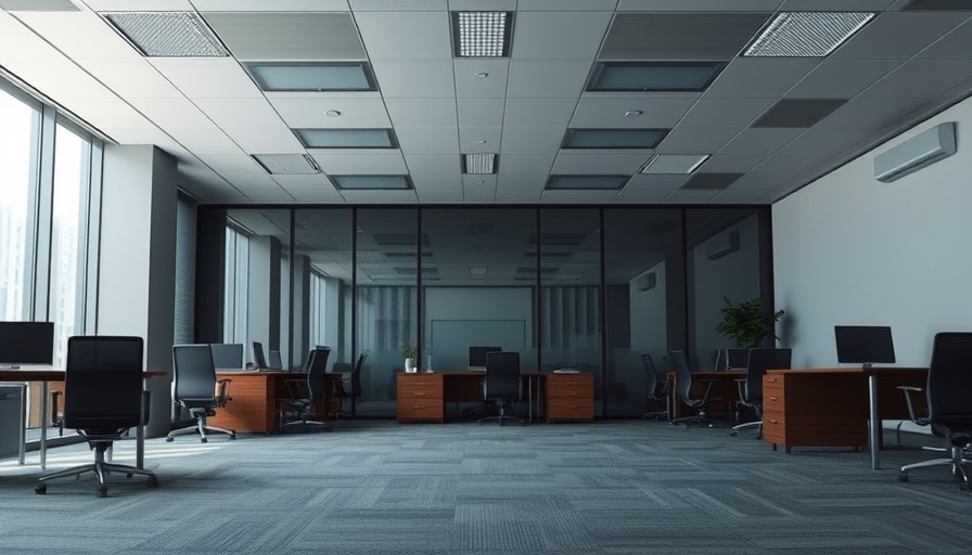 Empty office space symbolizing Procter & Gamble job cuts.