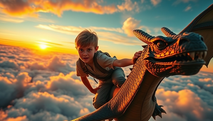 How to Train Your Dragon box office success illustration of a young adventurer flying on a dragon.
