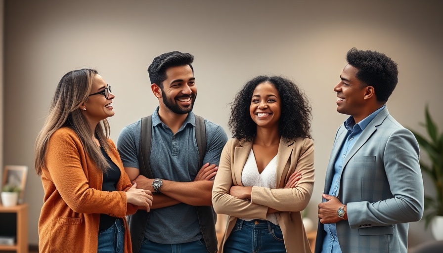 Scale AI CEO and colleagues smiling in a studio setting.