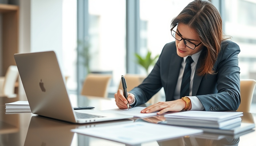 Business person signing papers, relevant to personal guarantees in business financing.