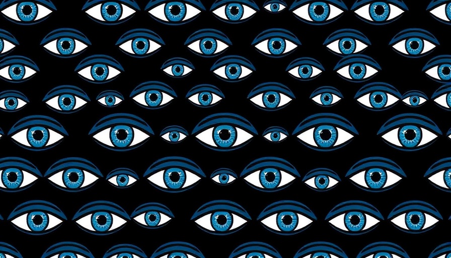 Abstract eye pattern symbolizing corporate espionage's emotional impact.