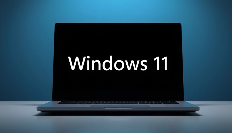 Sleek laptop showcasing Windows 11 Pro upgrade interface.