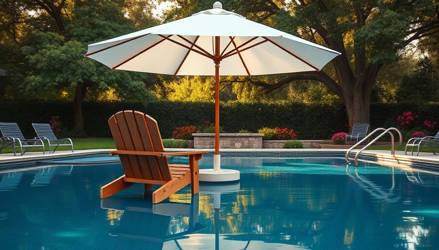 Tranquil outdoor space for summer gatherings in lush garden.