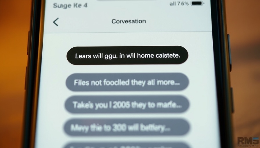 Best AI conversation bots displayed on a smartphone screen.