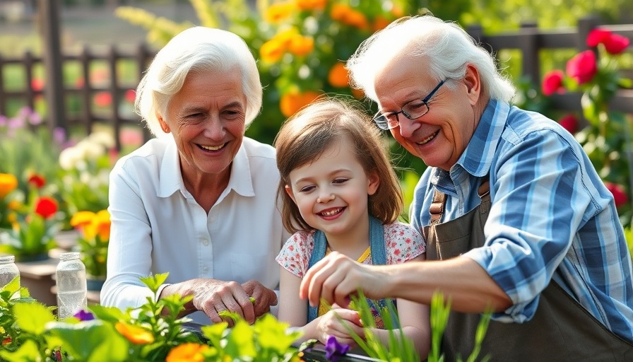 Words of Encouragement for Your Granddaughter in a joyful garden scene.