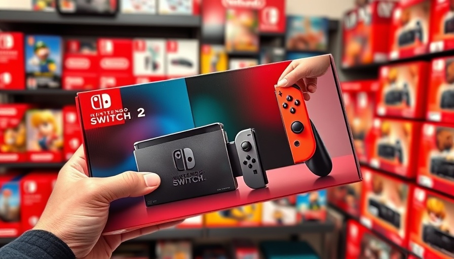 Hand holding Nintendo Switch 2 showcasing display upgrades.