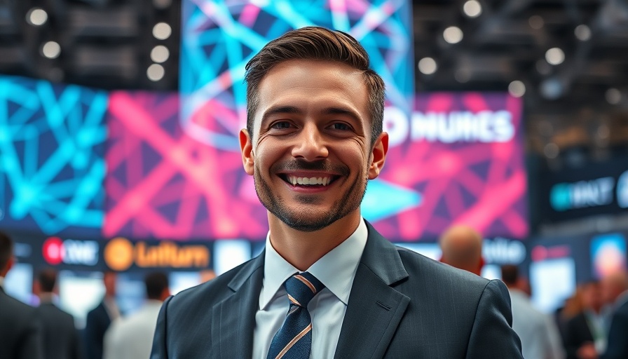 Using Anxiety as Startup Advantage: Man at tech conference, July 2025